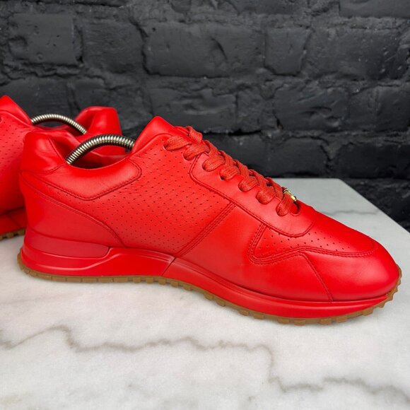 Louis Vuitton X Supreme Run Away Sneakers Red Leather 8 LV or 9 US or 42 EUR - Picture 12 of 16